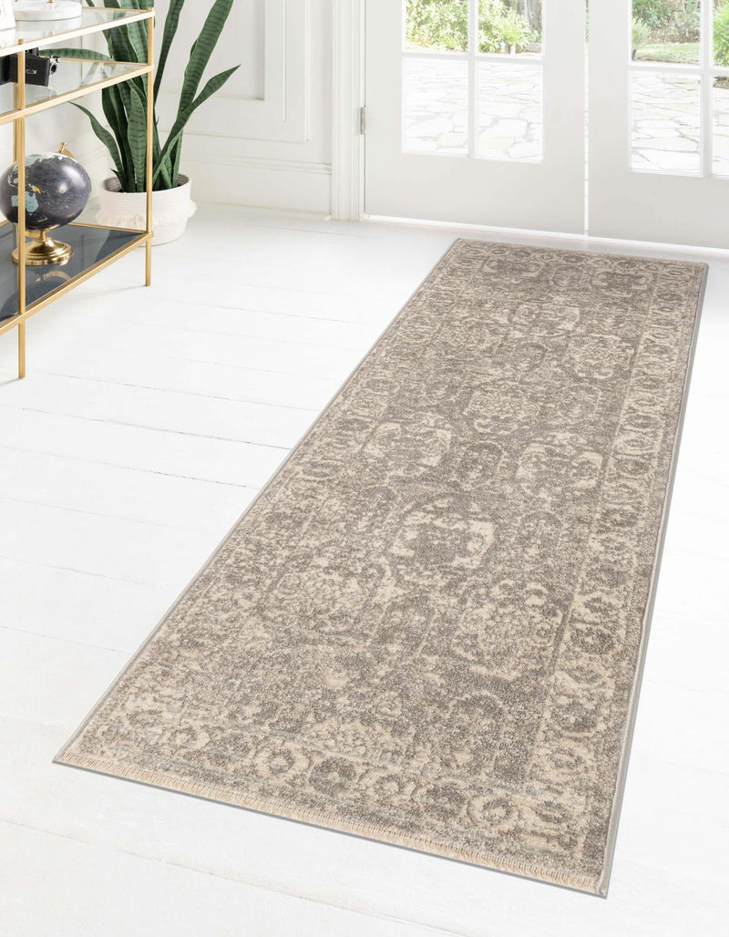 Seville Stripes Collection Area Rug -  Granada (Gray) Runner Gray  lifestyle 11