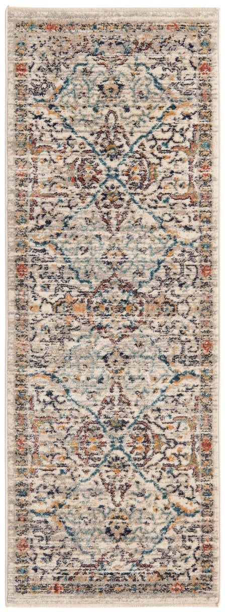 Seville Stripes Collection Area Rug -  Malaga (Ivory)