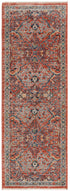 Seville Stripes Collection Area Rug -  Malaga (Brick Red)