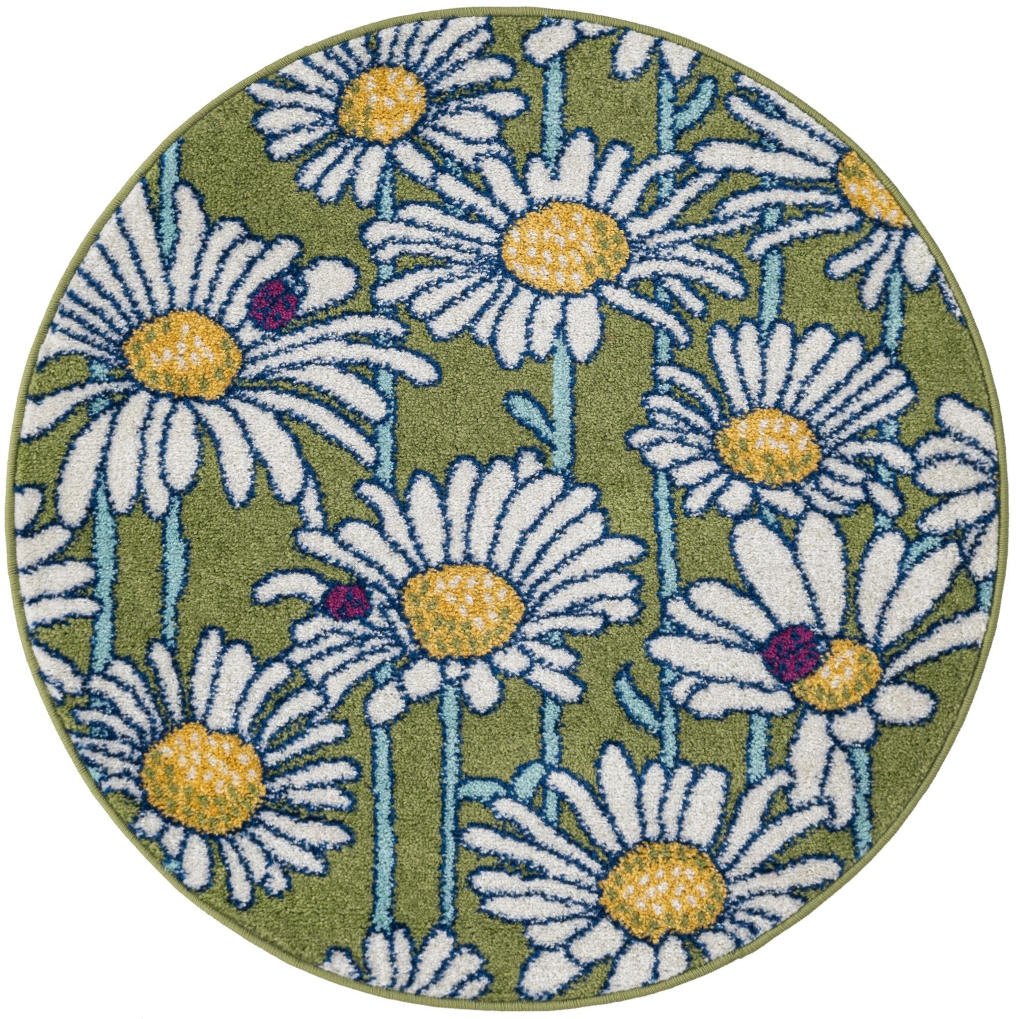 Garden Oasis Collection Area Rug -  Meadow