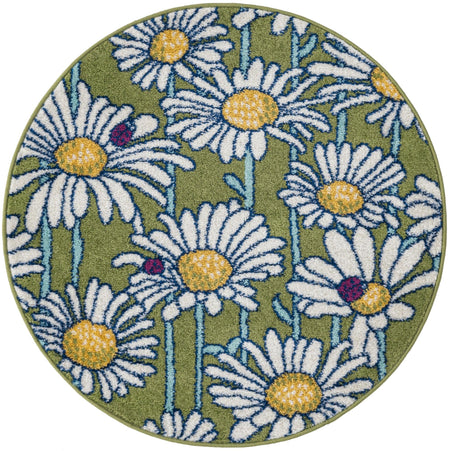 Garden Oasis Collection Area Rug -  Meadow