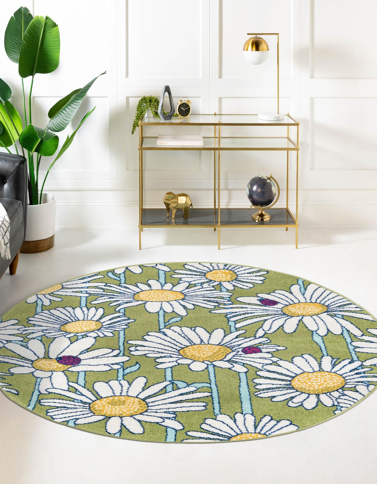 Garden Oasis Collection Area Rug -  Meadow