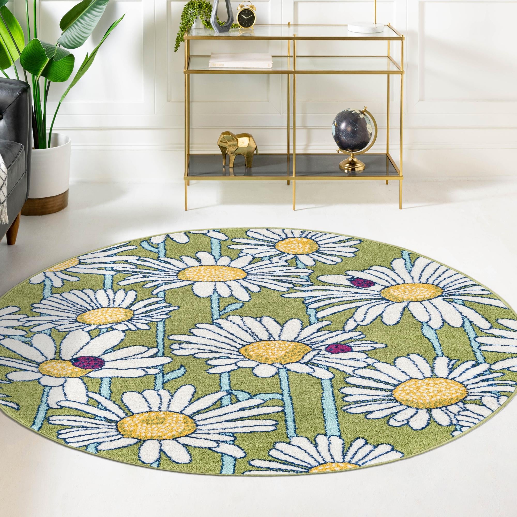 Garden Oasis Collection Area Rug -  Meadow