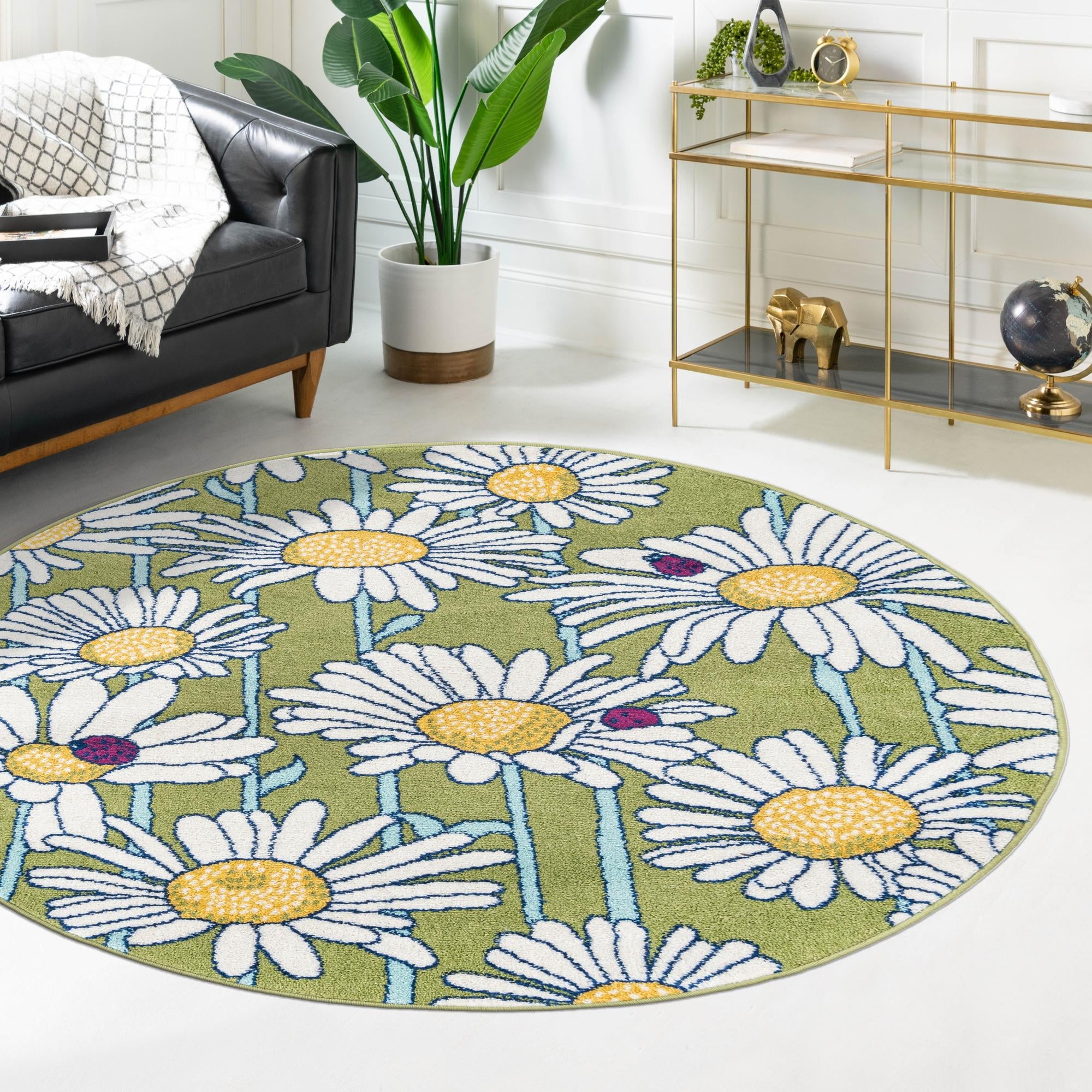 Garden Oasis Collection Area Rug -  Meadow