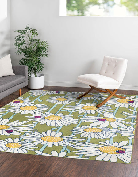 Garden Oasis Collection Area Rug -  Meadow