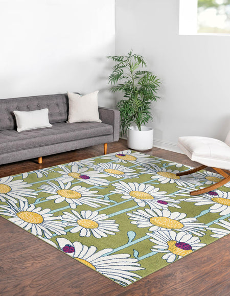 Garden Oasis Collection Area Rug -  Meadow