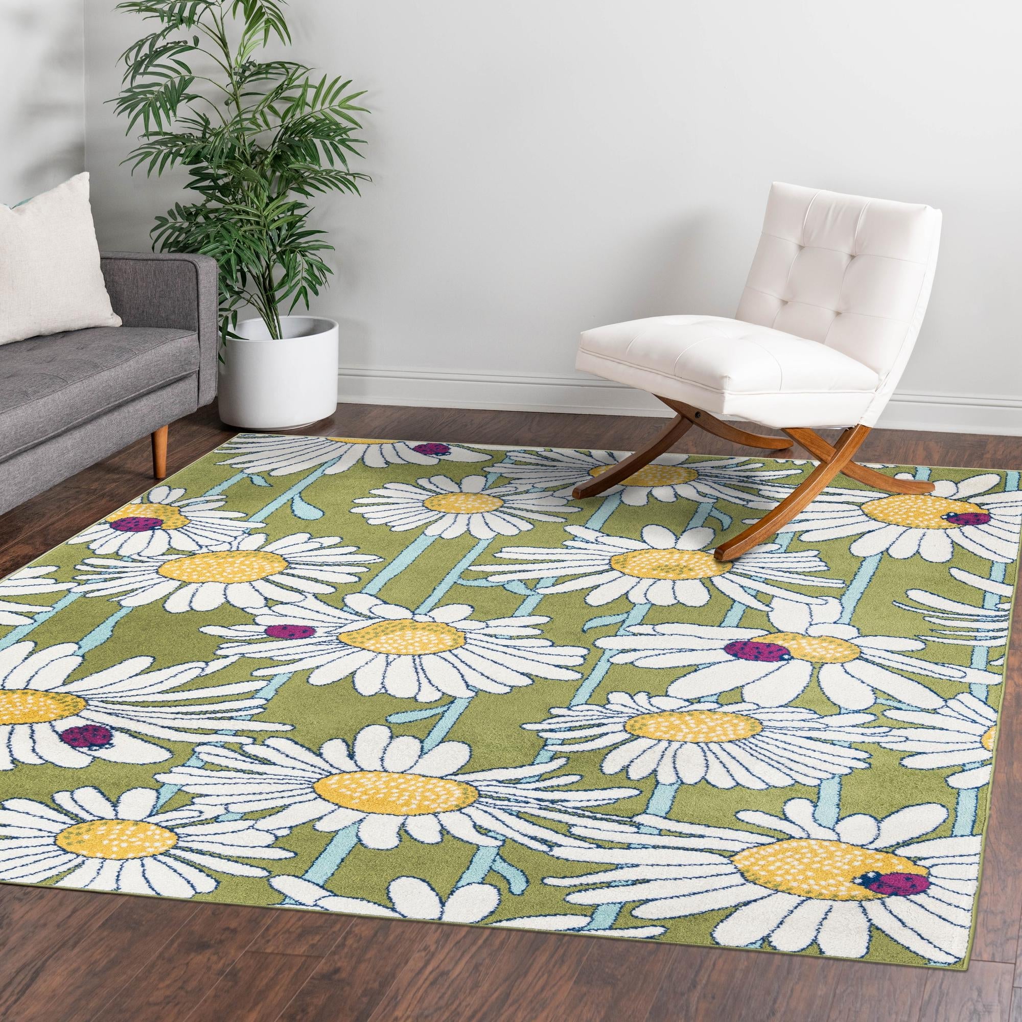 Garden Oasis Collection Area Rug -  Meadow