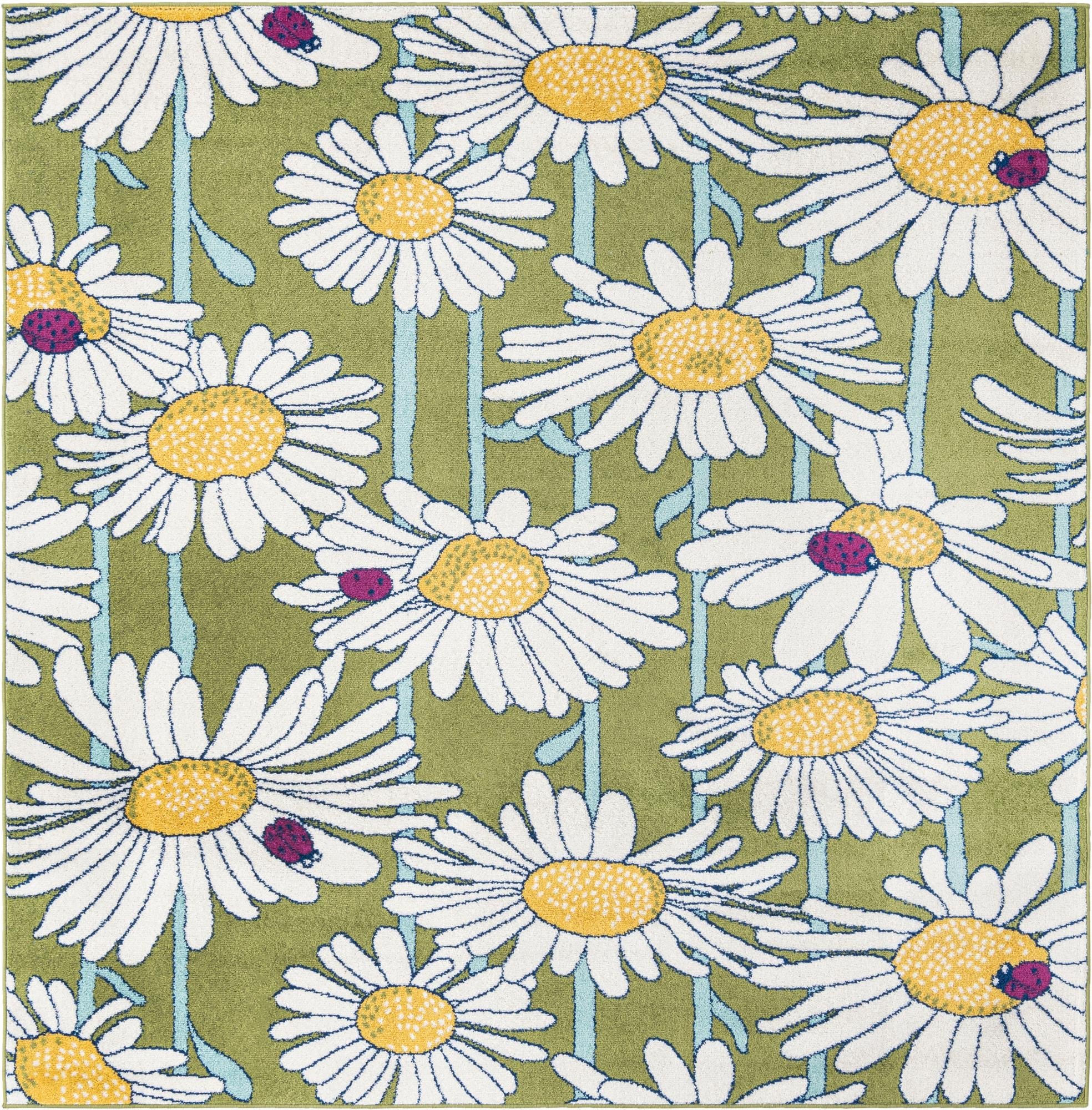 Garden Oasis Collection Area Rug -  Meadow