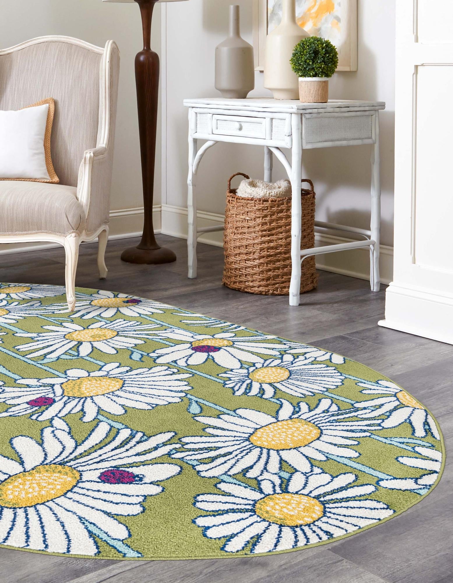 Garden Oasis Collection Area Rug -  Meadow