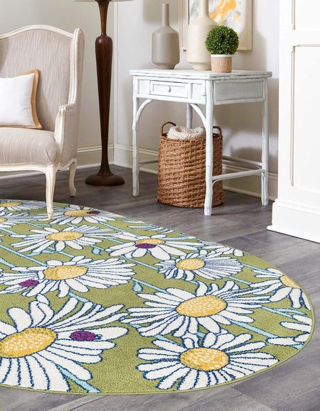 Garden Oasis Collection Area Rug -  Meadow