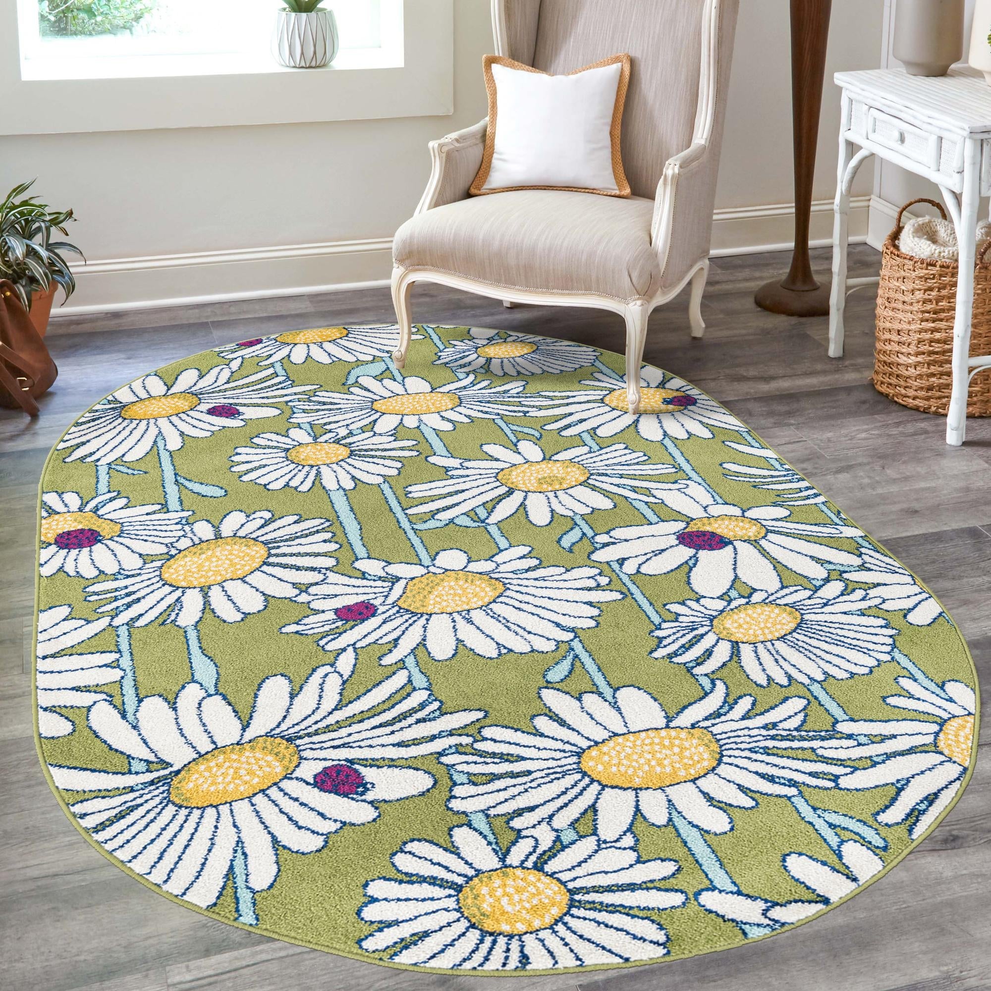 Garden Oasis Collection Area Rug -  Meadow