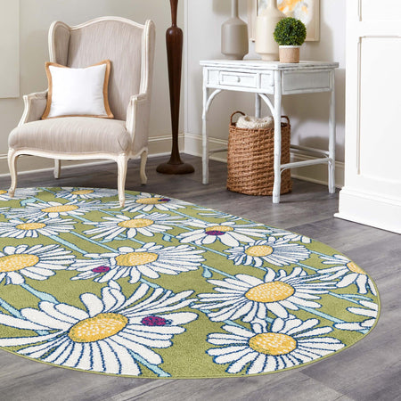 Garden Oasis Collection Area Rug -  Meadow