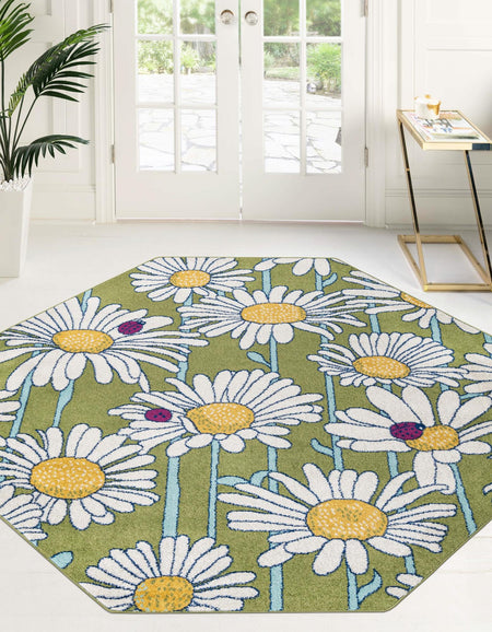 Garden Oasis Collection Area Rug -  Meadow