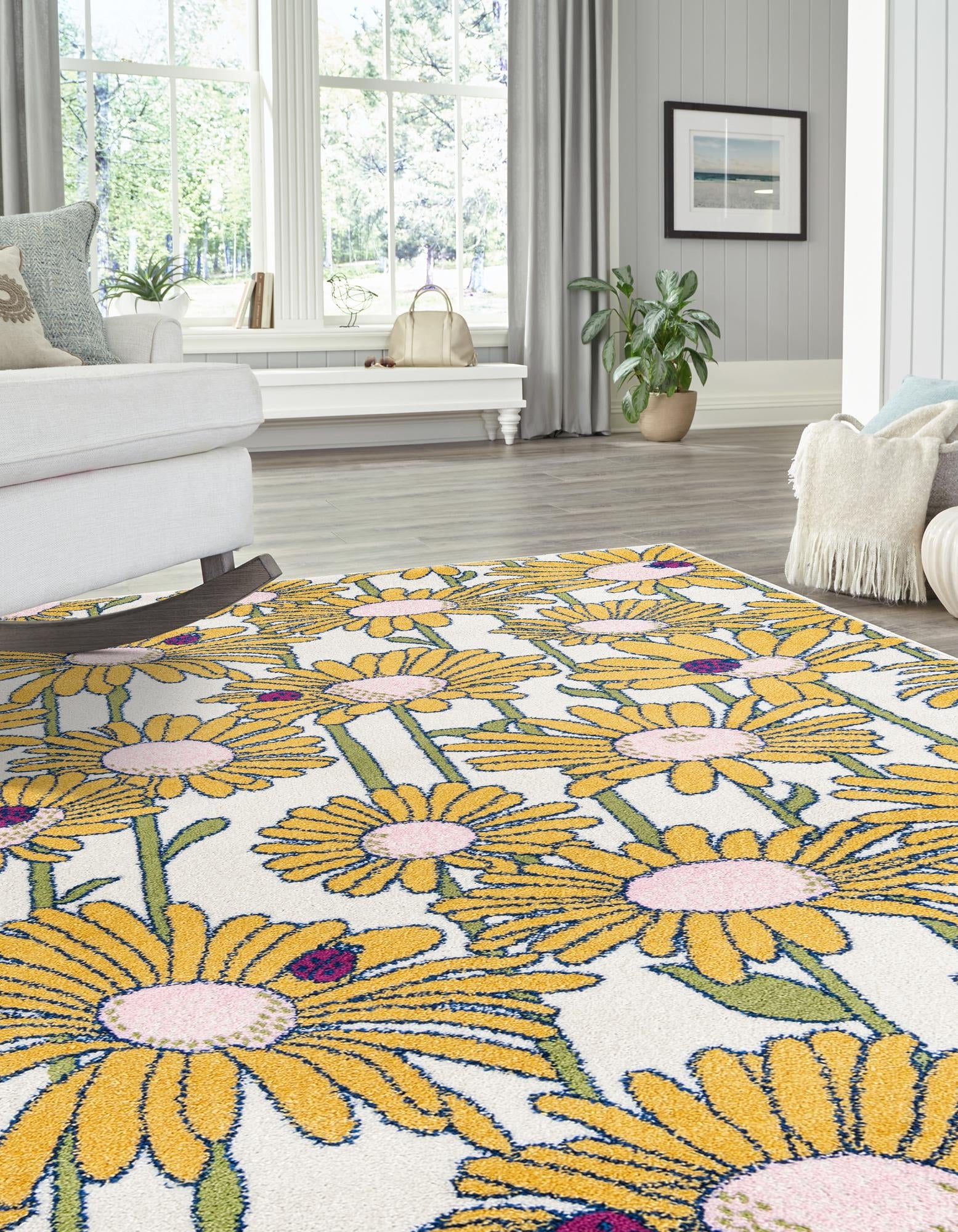 Garden Oasis Collection Area Rug -  Meadow