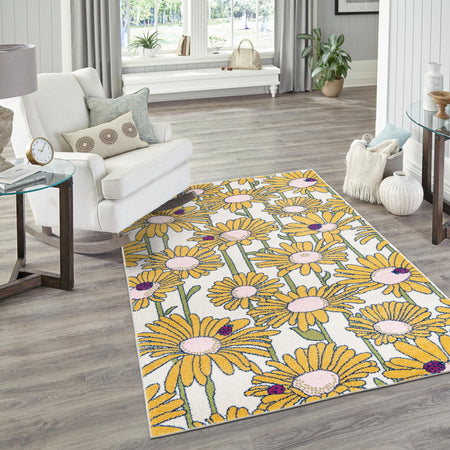 Garden Oasis Collection Area Rug -  Meadow