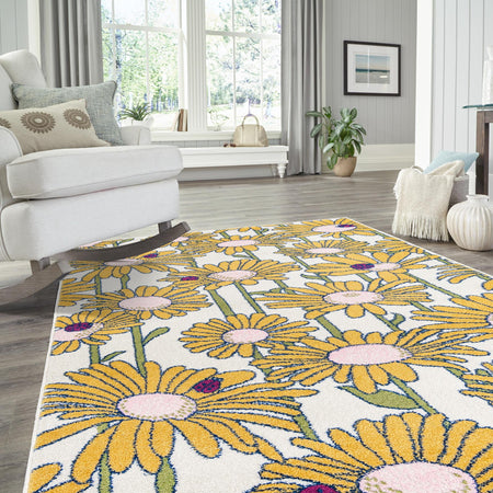 Garden Oasis Collection Area Rug -  Meadow