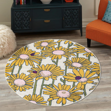 Garden Oasis Collection Area Rug -  Meadow