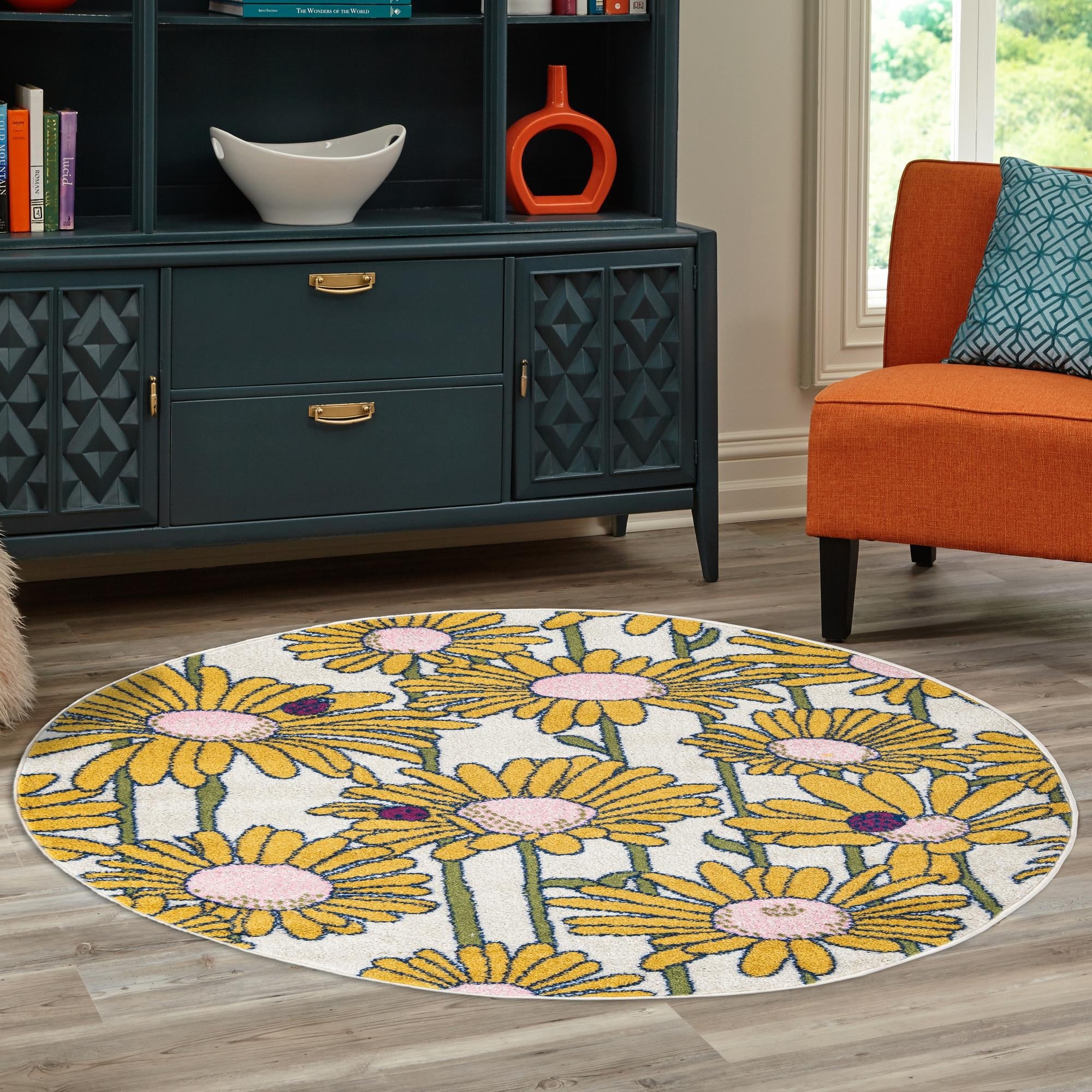 Garden Oasis Collection Area Rug -  Meadow