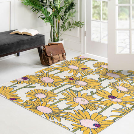 Garden Oasis Collection Area Rug -  Meadow