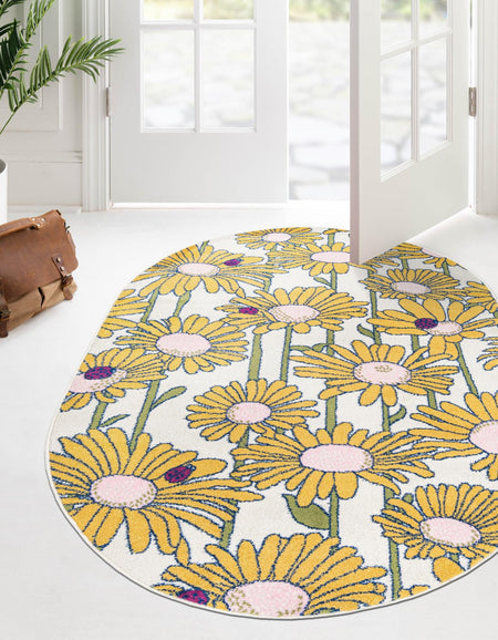 Garden Oasis Collection Area Rug -  Meadow