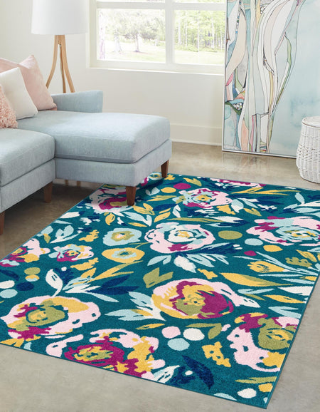 Garden Oasis Collection Area Rug -  Dell