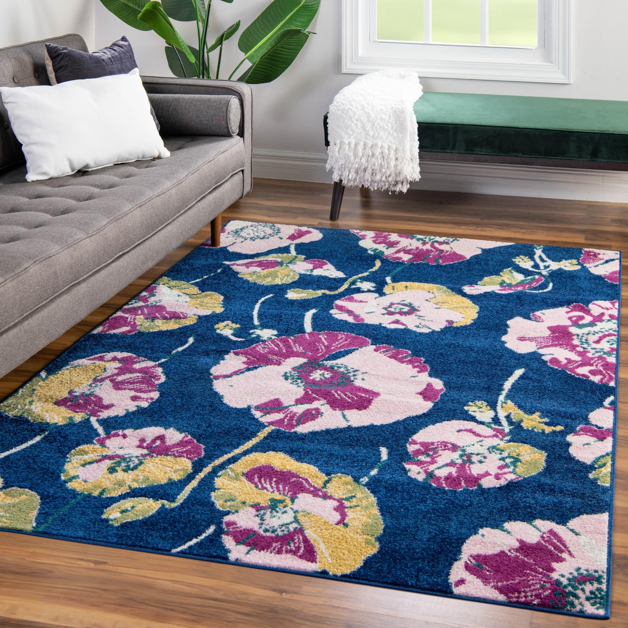 Garden Oasis Collection Area Rug -  Orchard