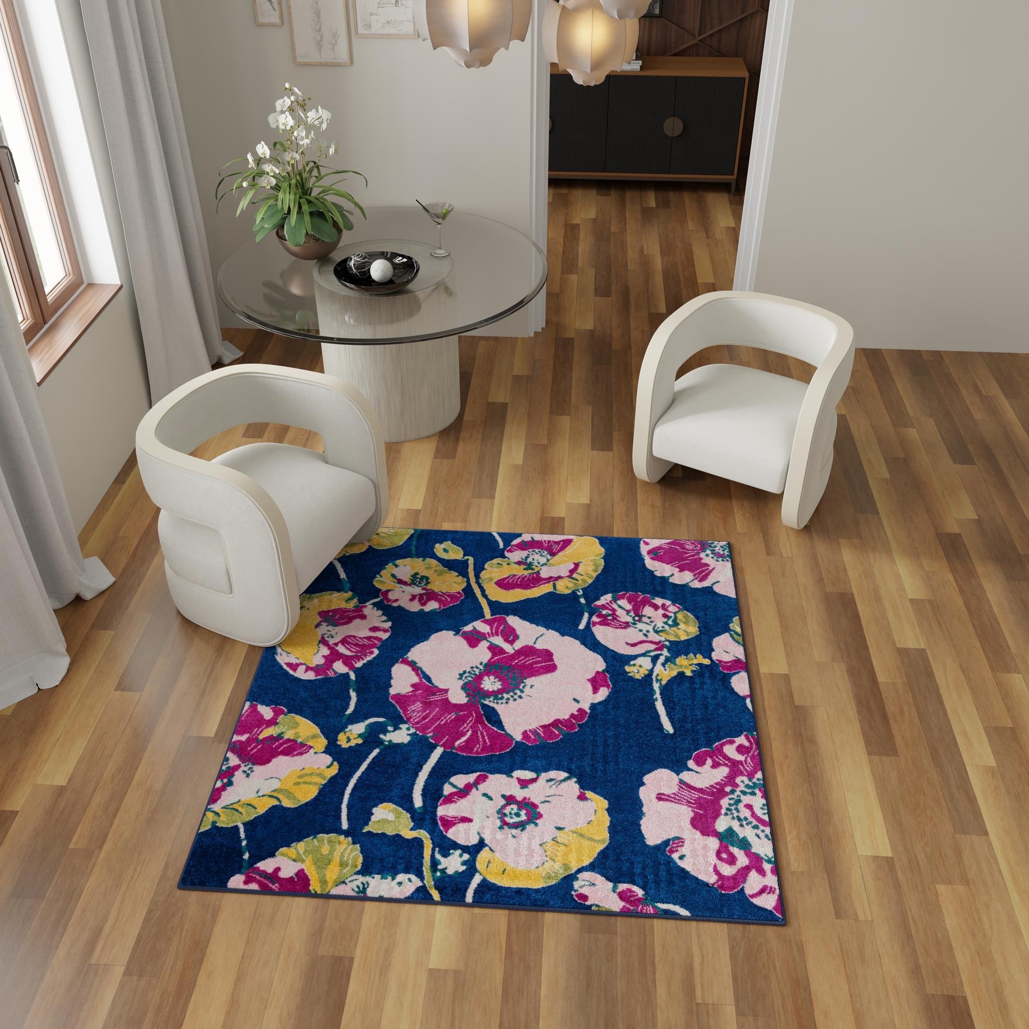 Garden Oasis Collection Area Rug -  Orchard