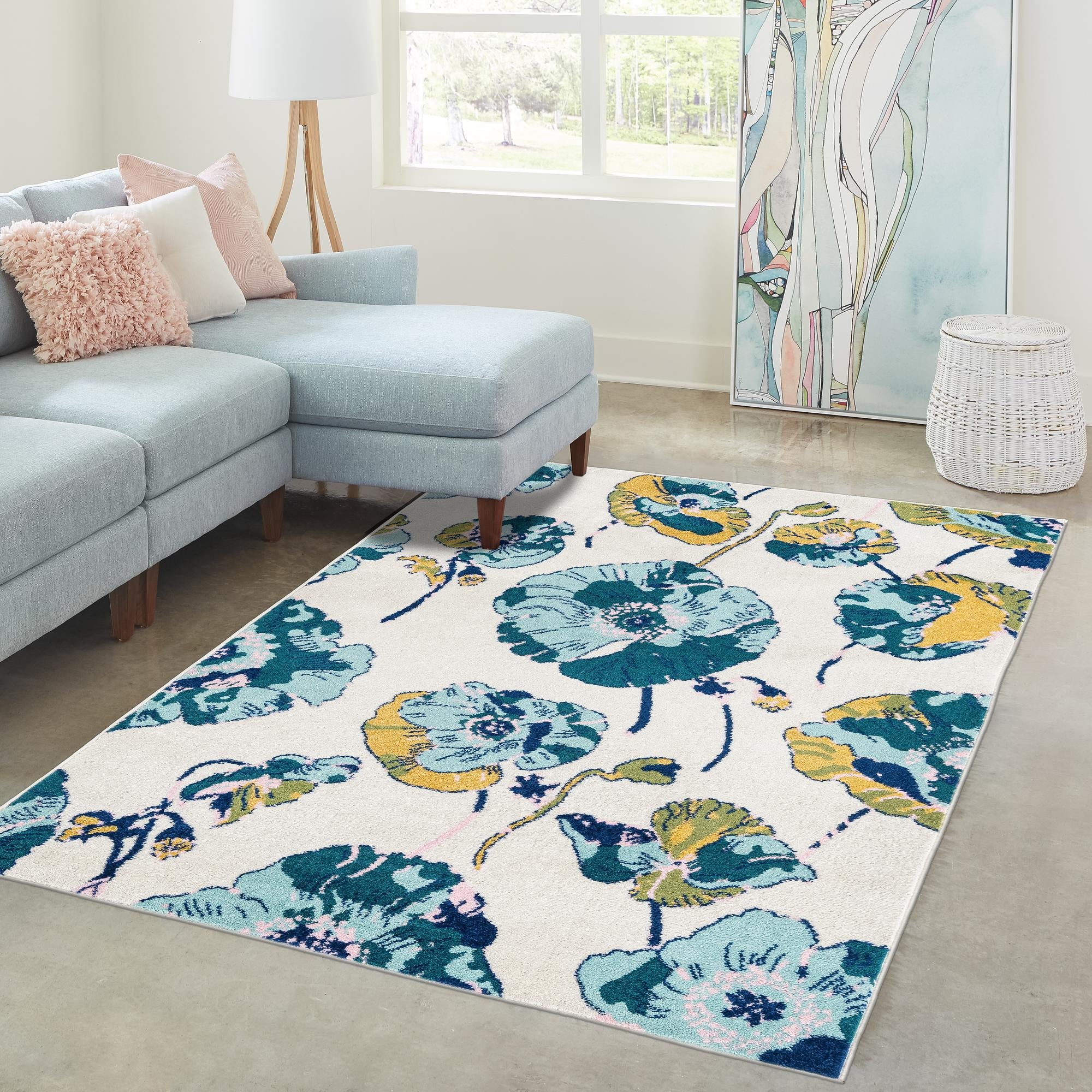 Garden Oasis Collection Area Rug -  Orchard