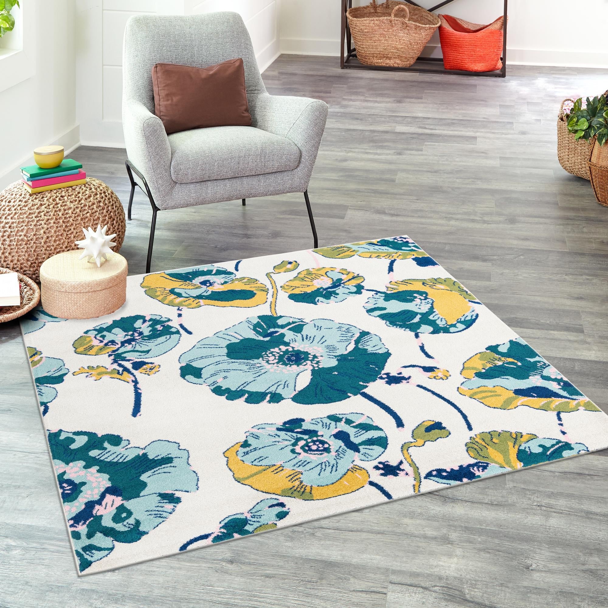 Garden Oasis Collection Area Rug -  Orchard