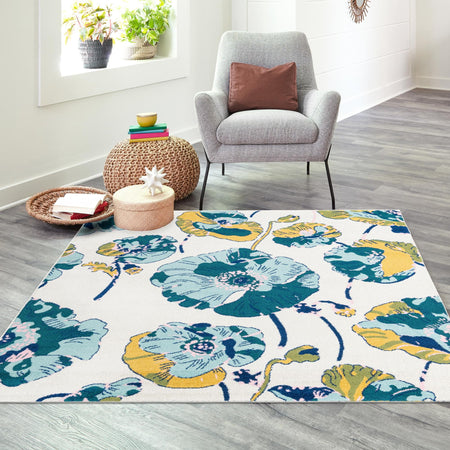 Garden Oasis Collection Area Rug -  Orchard