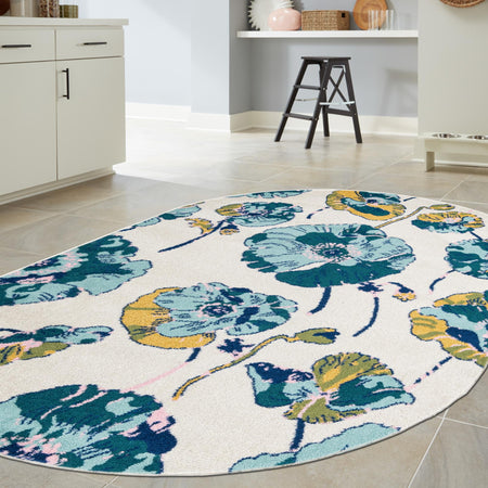 Garden Oasis Collection Area Rug -  Orchard