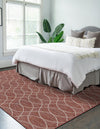 Garden Lattice Oasis Collection Area Rug -  Pavilion (Rust Red) Rectangle Rust Red  lifestyle 7