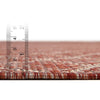 Garden Lattice Oasis Collection Area Rug -  Pavilion (Rust Red) Rectangle Rust Red  lifestyle 12