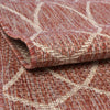 Garden Lattice Oasis Collection Area Rug -  Pavilion (Rust Red) Rectangle Rust Red  lifestyle 13