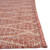 Garden Lattice Oasis Collection Area Rug -  Pavilion (Rust Red) Rectangle Rust Red  lifestyle 14