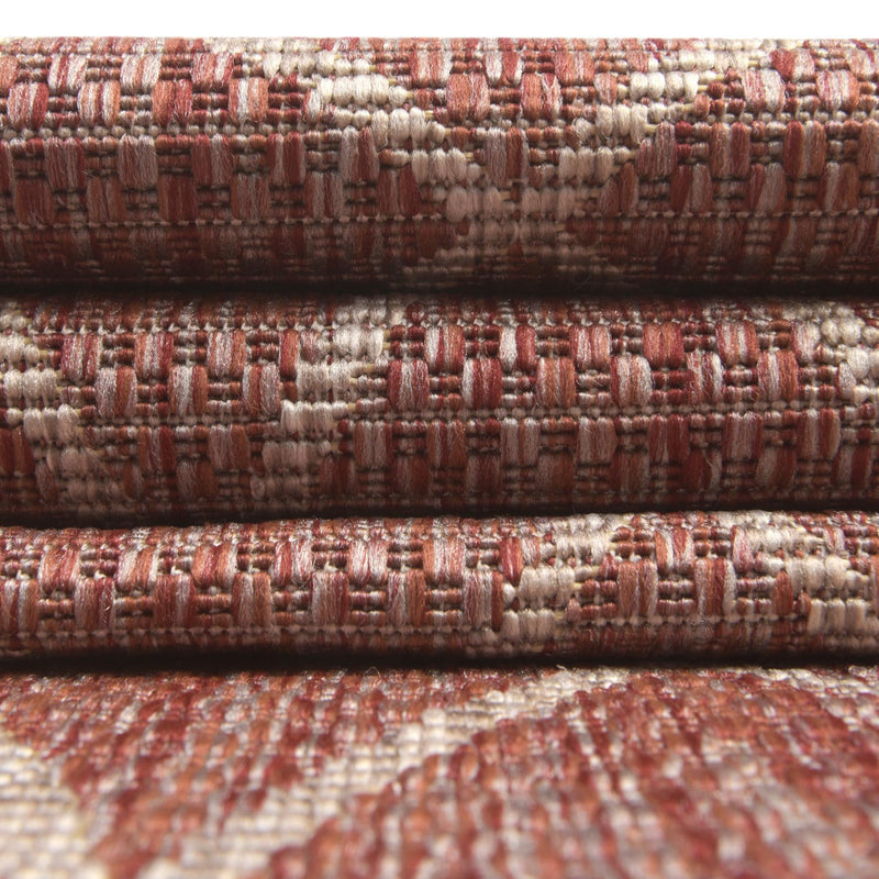 Garden Lattice Oasis Collection Area Rug -  Pavilion (Rust Red) Rectangle Rust Red  lifestyle 21