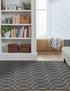 Seaside Lattice Collection Area Rug -  Pavilion (Charcoal)