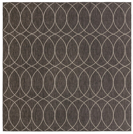 Seaside Lattice Collection Area Rug -  Pavilion (Charcoal)