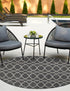 Seaside Lattice Collection Area Rug -  Pavilion (Charcoal)