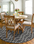 Seaside Lattice Collection Area Rug -  Pavilion (Charcoal)