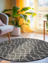 Seaside Lattice Collection Area Rug -  Pavilion (Charcoal)