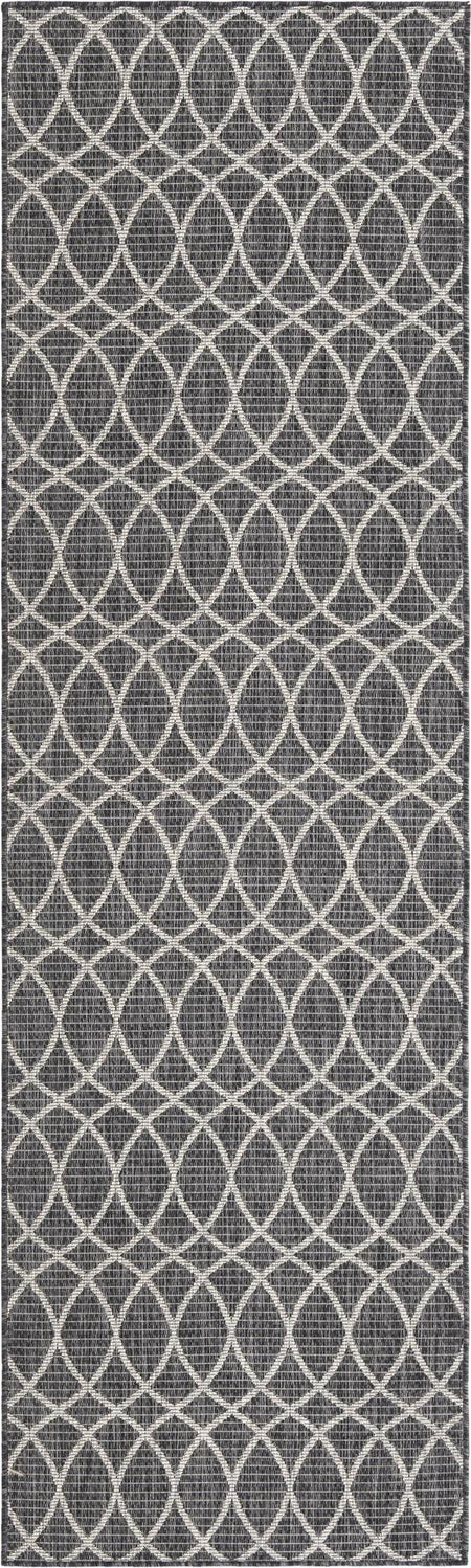 Seaside Lattice Collection Area Rug -  Pavilion (Charcoal)