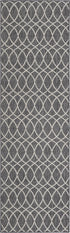 Seaside Lattice Collection Area Rug -  Pavilion (Charcoal)