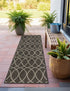 Seaside Lattice Collection Area Rug -  Pavilion (Charcoal)