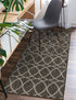 Seaside Lattice Collection Area Rug -  Pavilion (Charcoal)