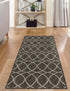 Seaside Lattice Collection Area Rug -  Pavilion (Charcoal)