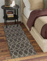 Seaside Lattice Collection Area Rug -  Pavilion (Charcoal)