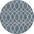 Seaside Lattice Collection Area Rug -  Pavilion (Blue)