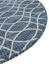 Seaside Lattice Collection Area Rug -  Pavilion (Blue)