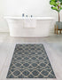 Seaside Lattice Collection Area Rug -  Pavilion (Blue)